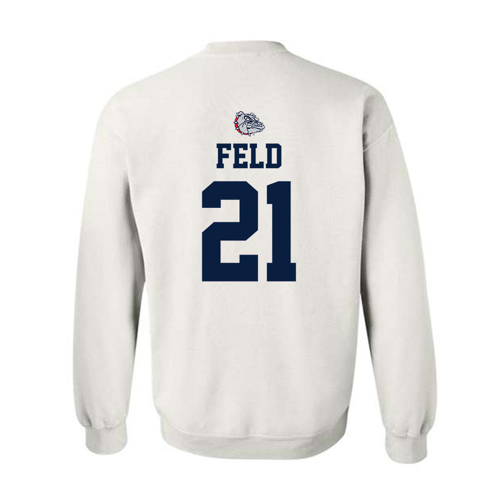 Gonzaga - NCAA Baseball : Justin Feld - Sports Shersey Crewneck Sweatshirt-1