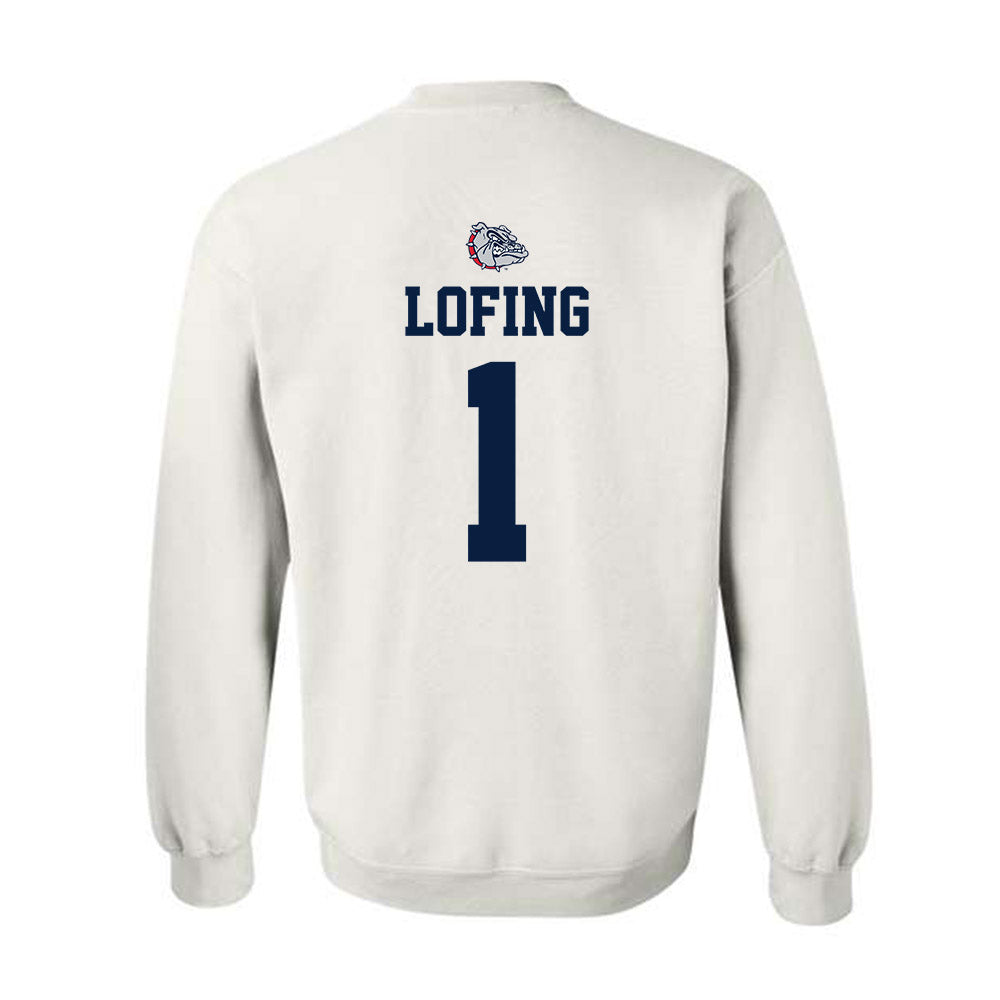 Gonzaga - NCAA Women's Basketball : Paige Lofing - Sports Shersey Crewneck Sweatshirt-1