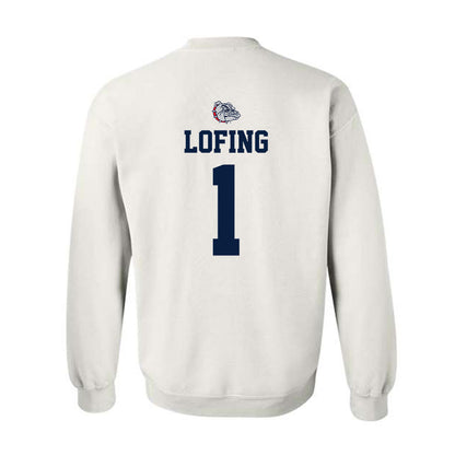 Gonzaga - NCAA Women's Basketball : Paige Lofing - Sports Shersey Crewneck Sweatshirt-1
