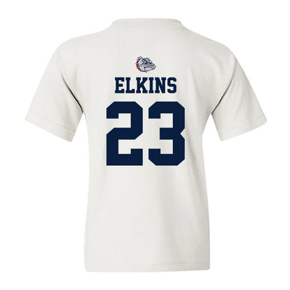 Gonzaga - NCAA Men's Soccer : Benjamin Elkins - Sports Shersey Youth T-Shirt-1