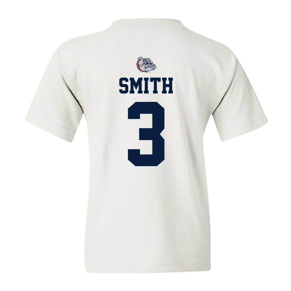 Gonzaga - NCAA Men's Basketball : Braeden Smith - Sports Shersey Youth T-Shirt-1