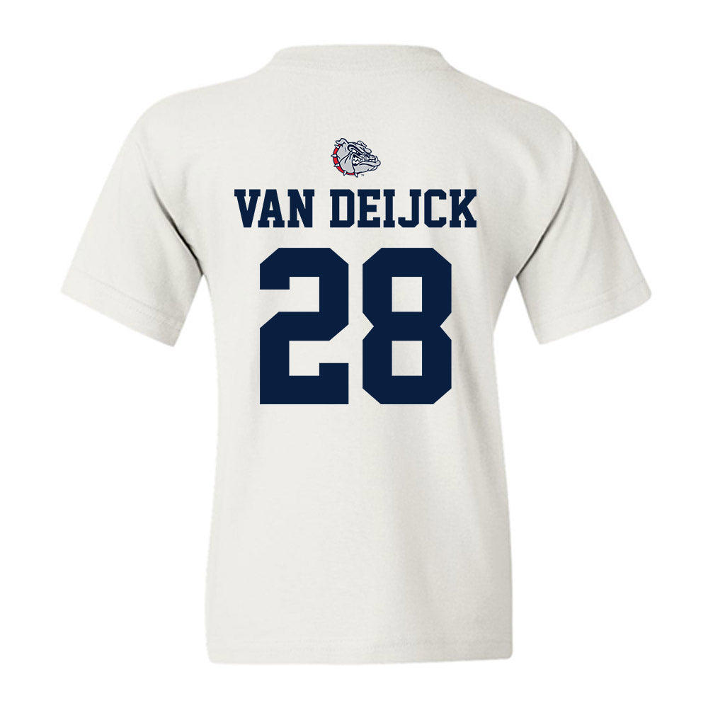 Gonzaga - NCAA Men's Soccer : Jelle van Deijck - Sports Shersey Youth T-Shirt-1