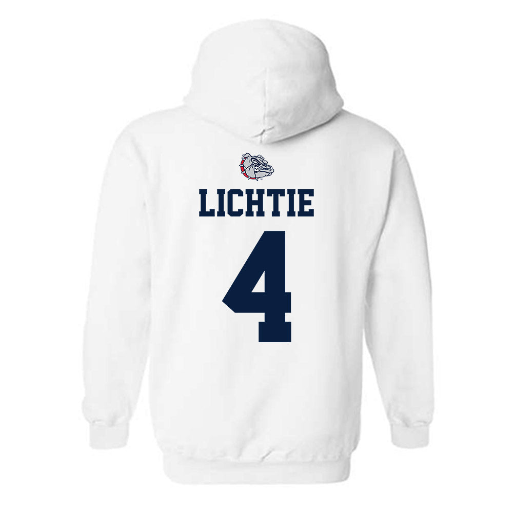 Gonzaga - NCAA Women's Basketball : Sierra Lichtie - Sports Shersey Hooded Sweatshirt-1
