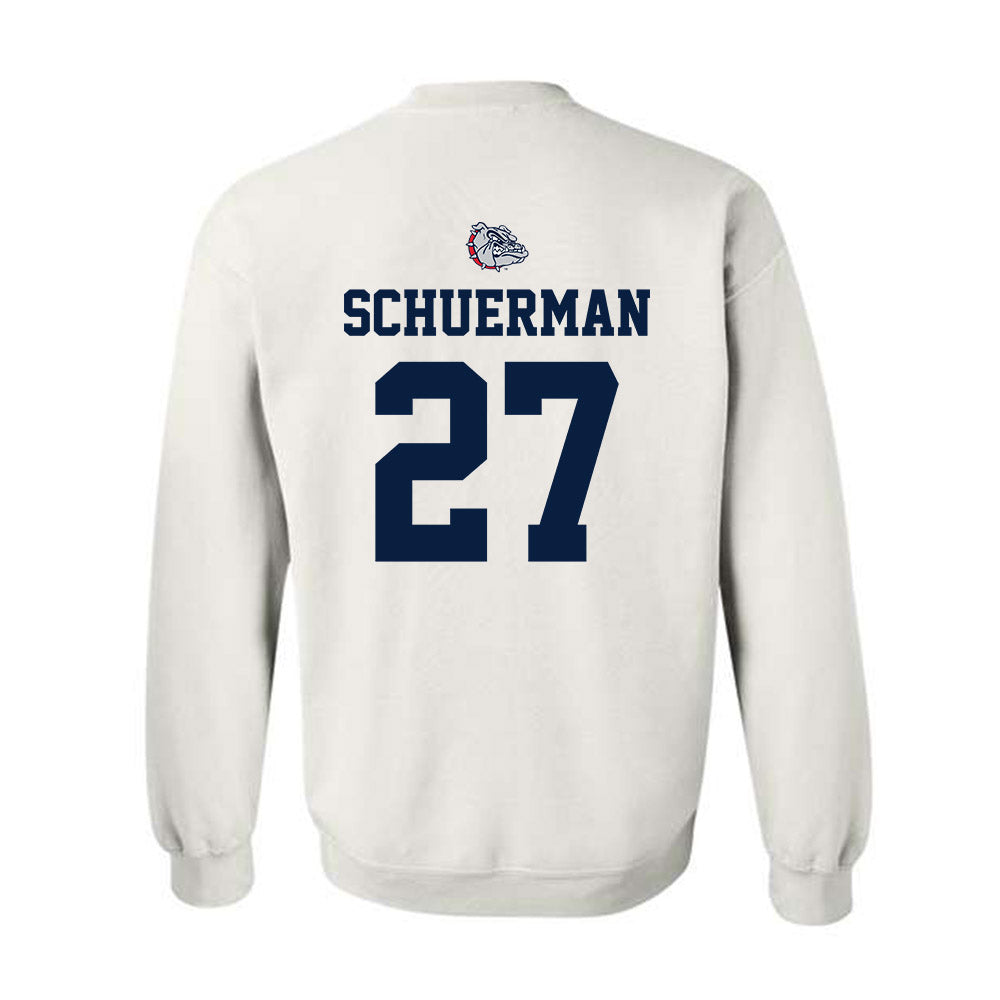 Gonzaga - NCAA Baseball : Rece Schuerman - Sports Shersey Crewneck Sweatshirt-1