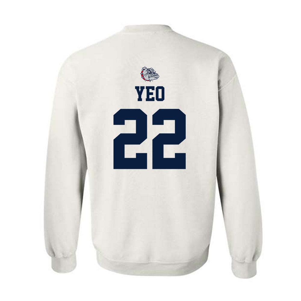 Gonzaga - NCAA Men's Basketball : Jun Seok Yeo - Sports Shersey Crewneck Sweatshirt-1