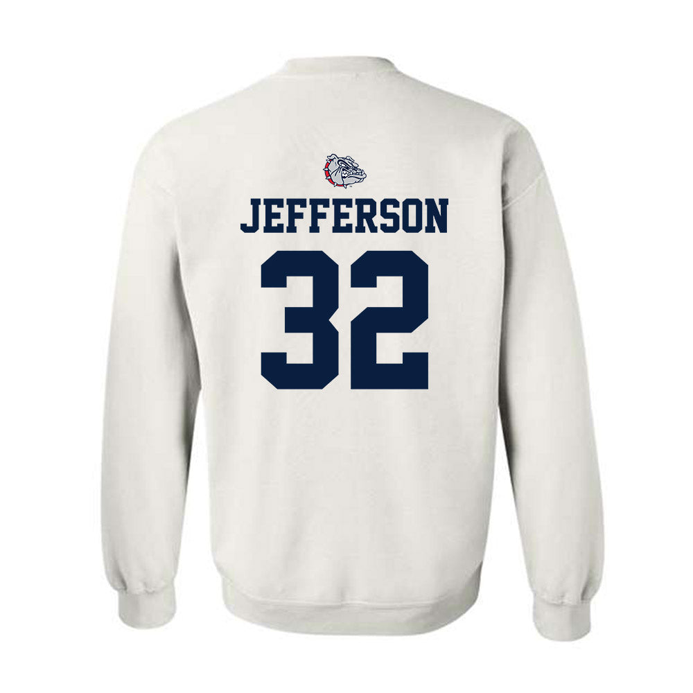 Gonzaga - NCAA Men's Basketball : Parker Jefferson - Sports Shersey Crewneck Sweatshirt-1