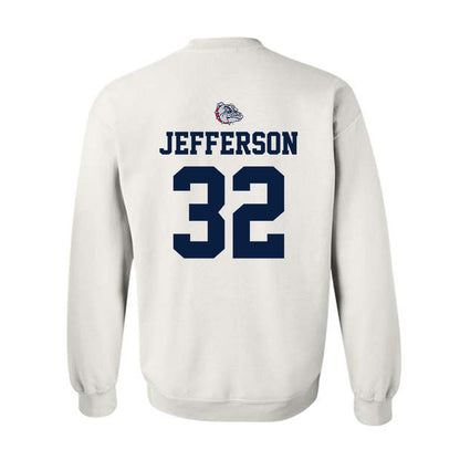 Gonzaga - NCAA Men's Basketball : Parker Jefferson - Sports Shersey Crewneck Sweatshirt-1