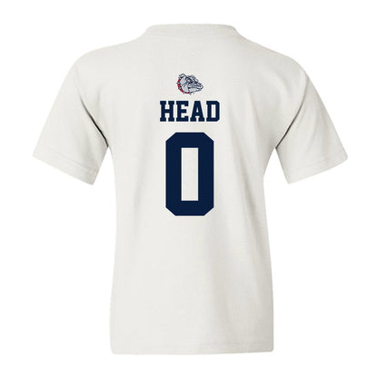 Gonzaga - NCAA Women's Soccer : Sydney Head - Sports Shersey Youth T-Shirt-1