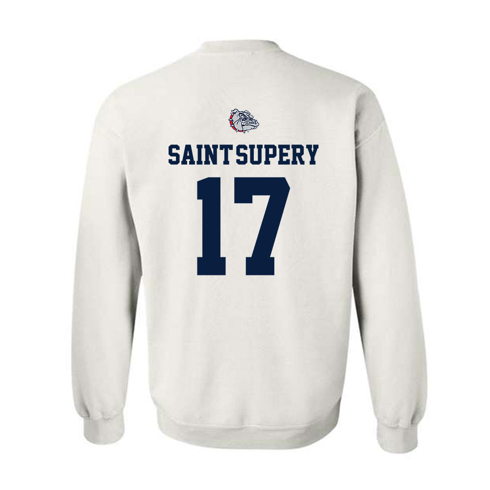 Gonzaga - NCAA Men's Basketball : Mario Saint-Supery - Sports Shersey Crewneck Sweatshirt-1