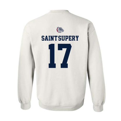 Gonzaga - NCAA Men's Basketball : Mario Saint-Supery - Sports Shersey Crewneck Sweatshirt-1