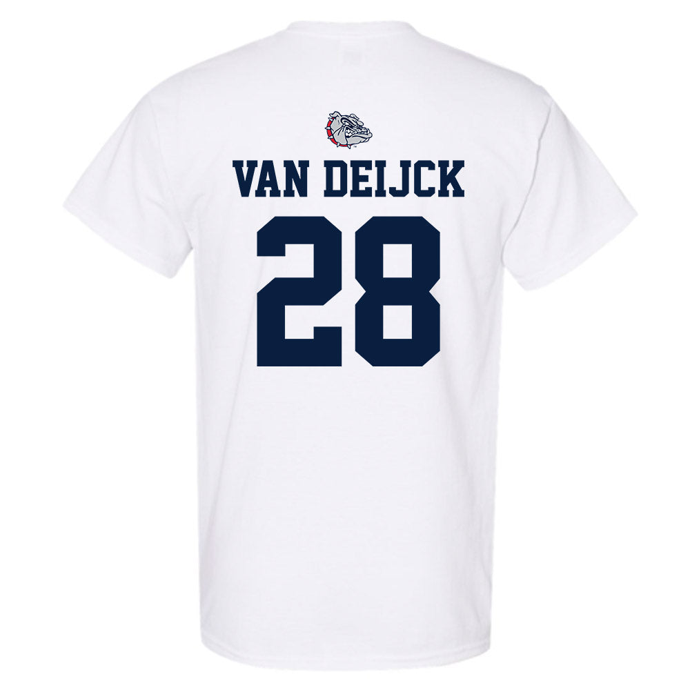 Gonzaga - NCAA Men's Soccer : Jelle van Deijck - Sports Shersey T-Shirt-1