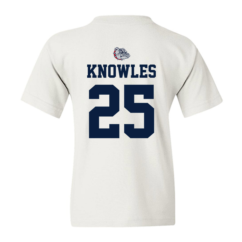 Gonzaga - NCAA Baseball : Payton Knowles - Sports Shersey Youth T-Shirt-1