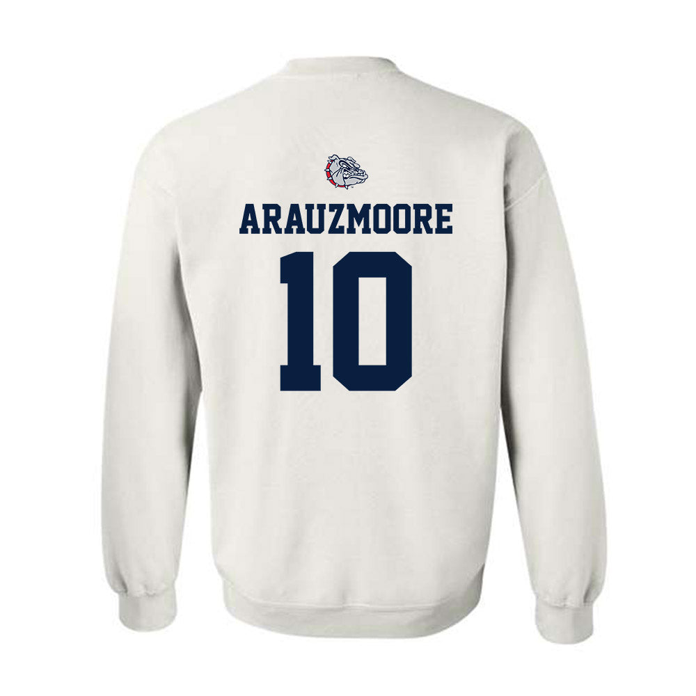 Gonzaga - NCAA Men's Basketball : Joaquim ArauzMoore - Sports Shersey Crewneck Sweatshirt-1