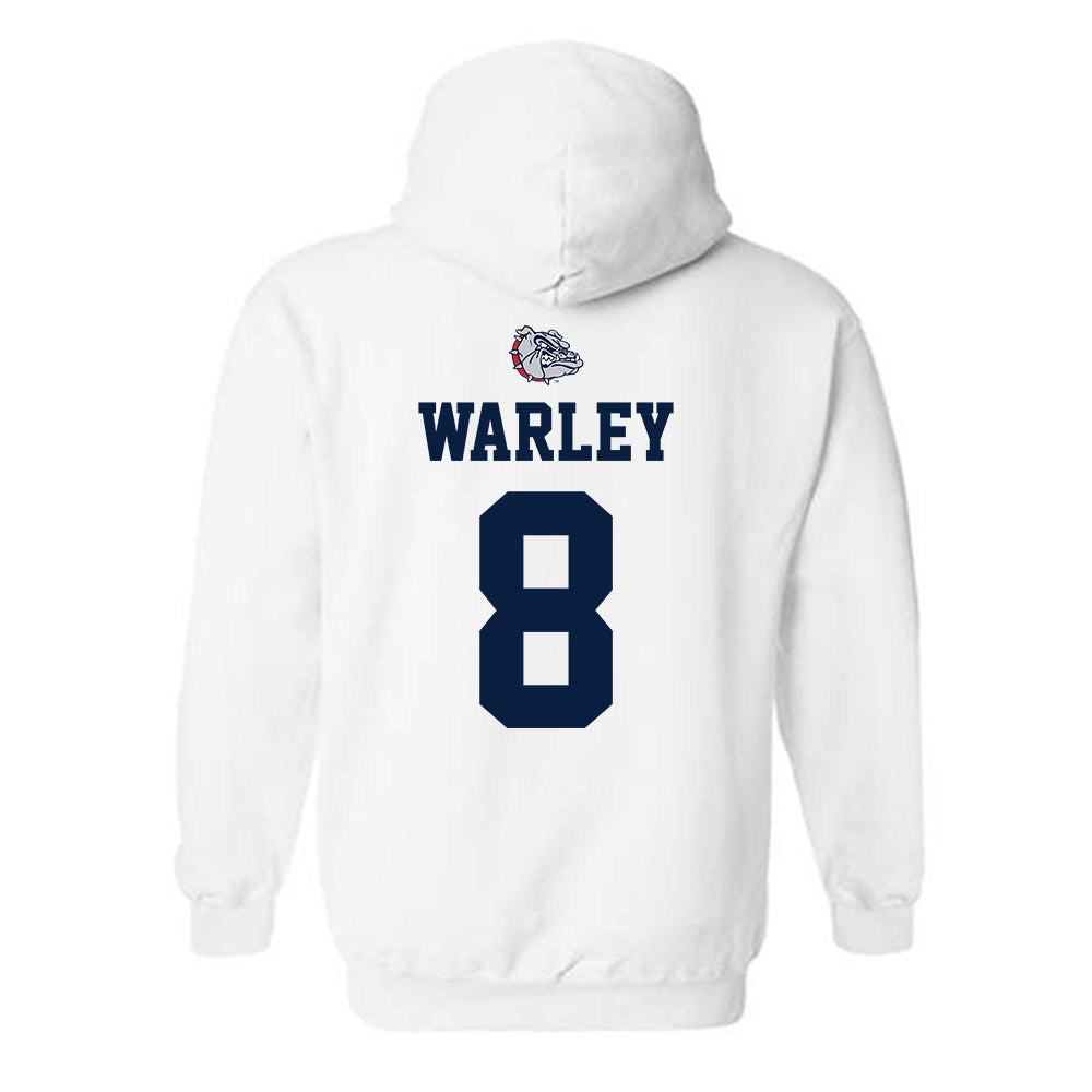 Gonzaga - NCAA Men's Basketball : Jalen Warley - Sports Shersey Hooded Sweatshirt-1