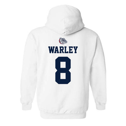 Gonzaga - NCAA Men's Basketball : Jalen Warley - Sports Shersey Hooded Sweatshirt-1