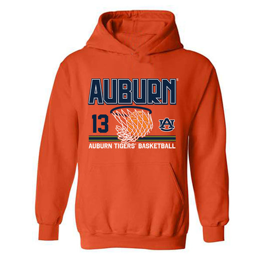 Auburn - NCAA Men's Basketball : Miles Kelly - Sports Shersey Hooded Sweatshirt