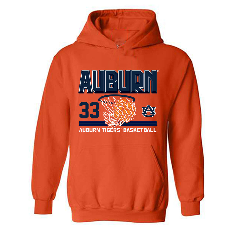 Auburn - NCAA Men's Basketball : Sebastian Williams-Adams - Sports Shersey Hooded Sweatshirt-0
