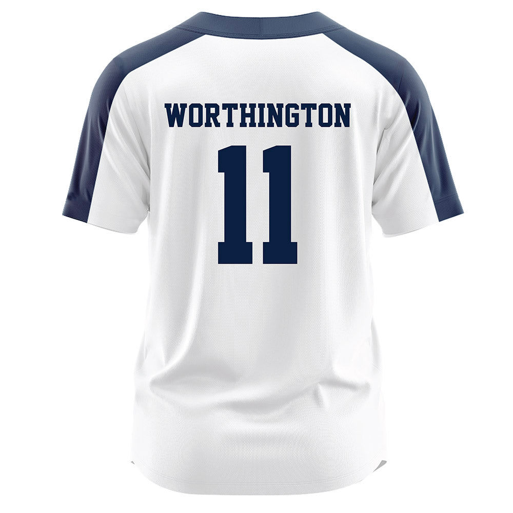 Georgia Southern - NCAA Softball : Hannah Worthington - White Jersey-1