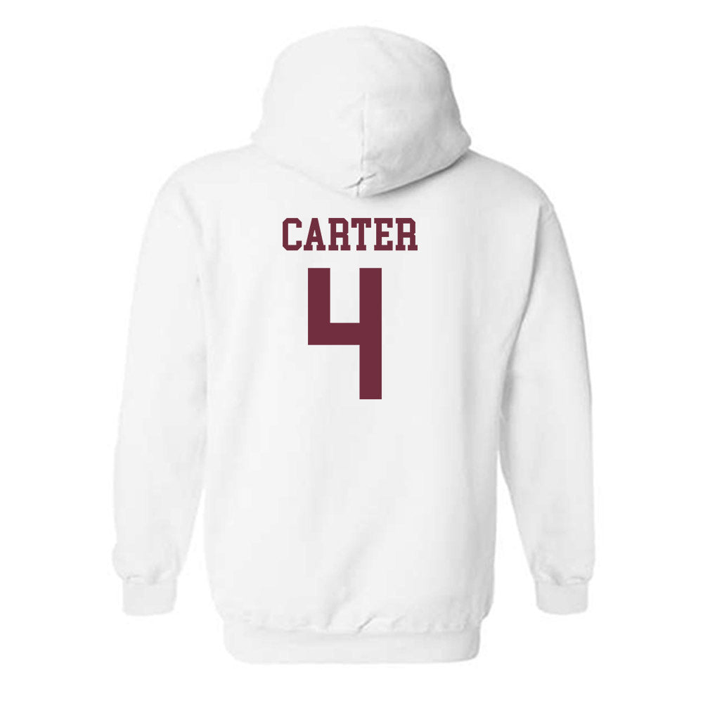 Mississippi State - NCAA Women's Basketball : Jessika Carter - Sports Shersey Hooded Sweatshirt-1