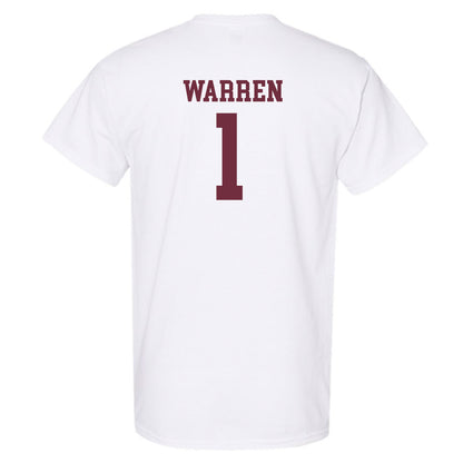 Mississippi State - NCAA Men's Basketball : Dellquan Warren - Sports Shersey T-Shirt-1