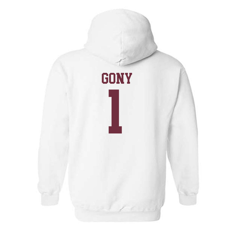 Mississippi State - NCAA Women's Basketball : Nyayongah Gony - Sports Shersey Hooded Sweatshirt-1
