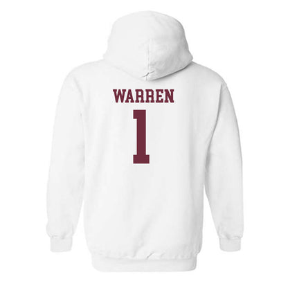 Mississippi State - NCAA Men's Basketball : Dellquan Warren - Sports Shersey Hooded Sweatshirt-1