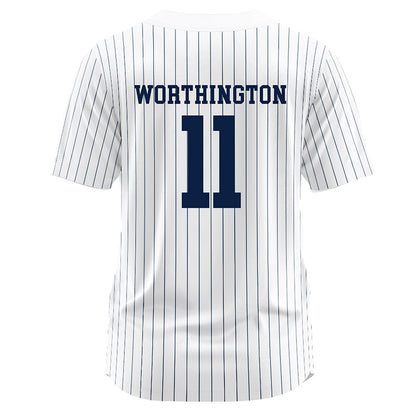 Georgia Southern - NCAA Softball : Hannah Worthington - White Jersey-1