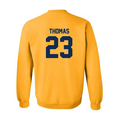 West Virginia - NCAA Women's Basketball : Jordan Thomas - Sports Shersey Crewneck Sweatshirt-1