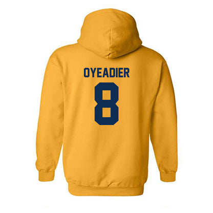 West Virginia - NCAA Men's Basketball : Abraham Oyeadier - Sports Shersey Hooded Sweatshirt-2