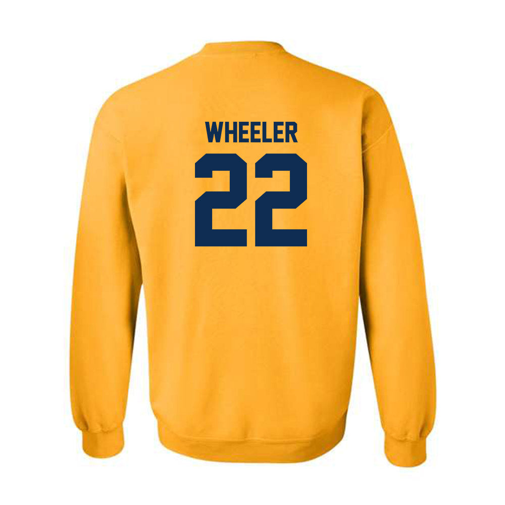 West Virginia - NCAA Women's Basketball : Kierra Wheeler - Sports Shersey Crewneck Sweatshirt-1