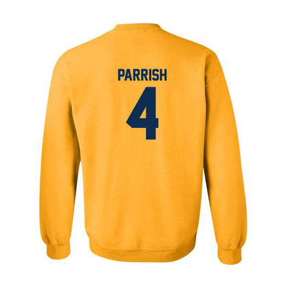 West Virginia - NCAA Women's Basketball : Madison Parrish - Sports Shersey Crewneck Sweatshirt-1