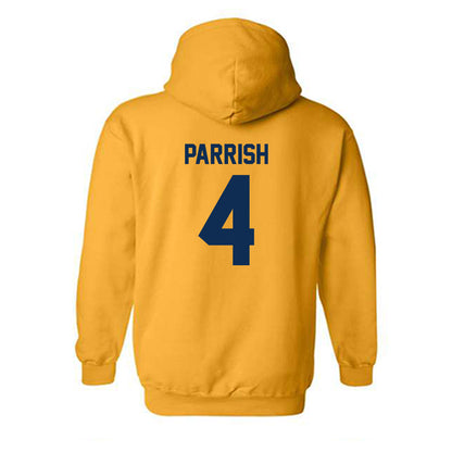 West Virginia - NCAA Women's Basketball : Madison Parrish - Sports Shersey Hooded Sweatshirt-1