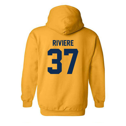 West Virginia - NCAA Women's Basketball : Celia Riviere - Sports Shersey Hooded Sweatshirt-1