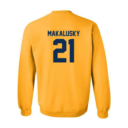 West Virginia - NCAA Women's Basketball : Riley Makalusky - Sports Shersey Crewneck Sweatshirt-1