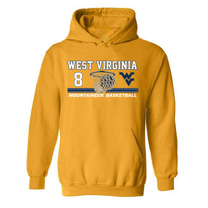 West Virginia - NCAA Men's Basketball : Abraham Oyeadier - Sports Shersey Hooded Sweatshirt-0