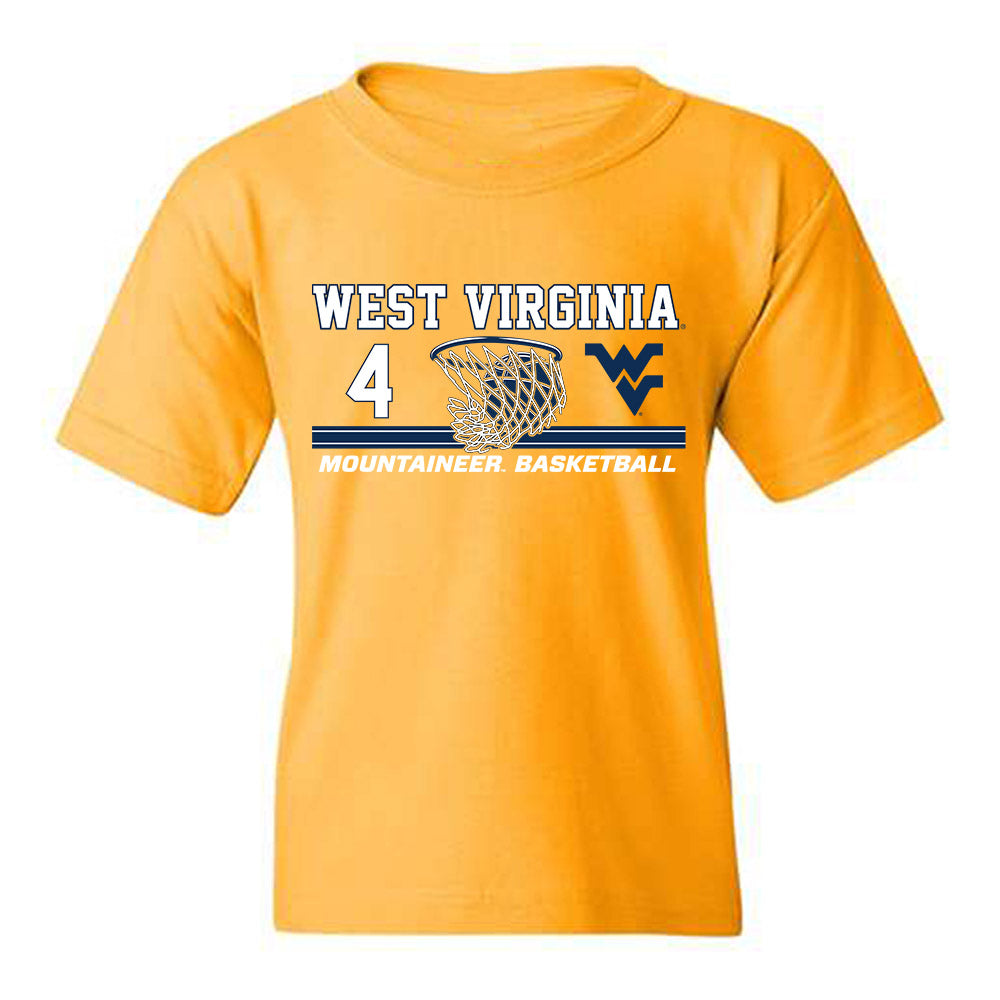 West Virginia - NCAA Men's Basketball : Jayden Forsythe - Sports Shersey Youth T-Shirt-0