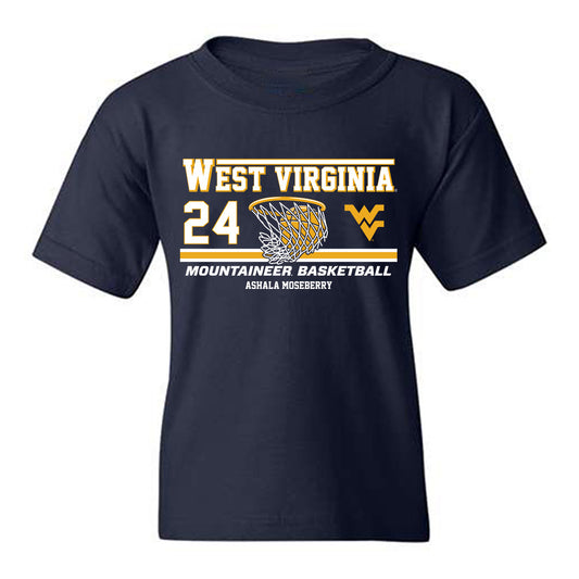 West Virginia - NCAA Women's Basketball : Ashala Moseberry - Classic Fashion Shersey Youth T-Shirt-0