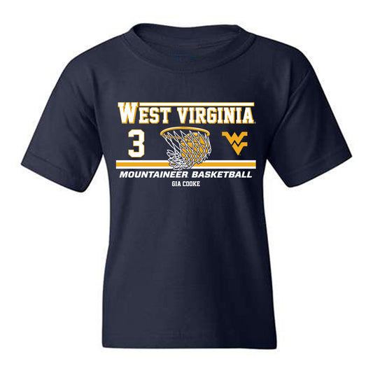 West Virginia - NCAA Women's Basketball : Gia Cooke - Classic Fashion Shersey Youth T-Shirt-0