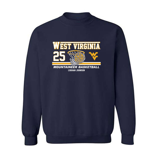 West Virginia - NCAA Women's Basketball : Loghan Johnson - Classic Fashion Shersey Crewneck Sweatshirt-0