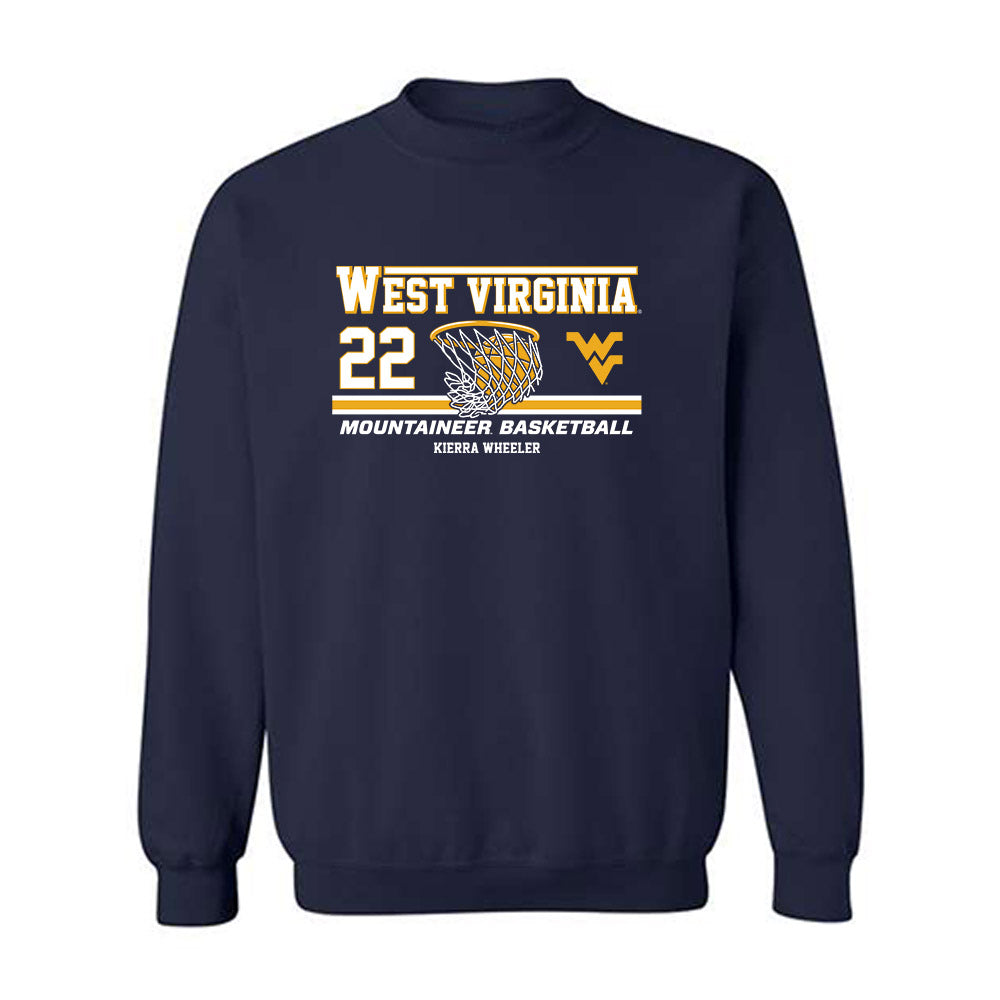 West Virginia - NCAA Women's Basketball : Kierra Wheeler - Classic Fashion Shersey Crewneck Sweatshirt-0