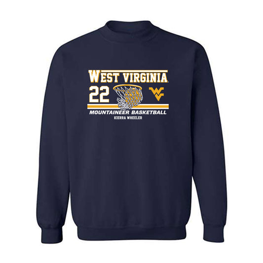 West Virginia - NCAA Women's Basketball : Kierra Wheeler - Classic Fashion Shersey Crewneck Sweatshirt-0