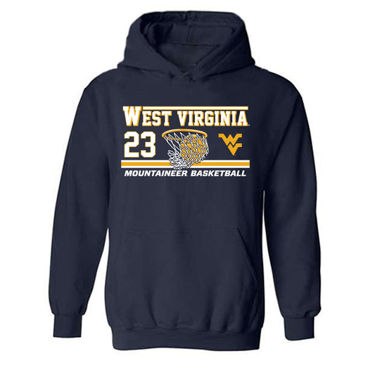 West Virginia - NCAA Men's Basketball : Morris Ugusuk - Classic Fashion Shersey Hooded Sweatshirt-0