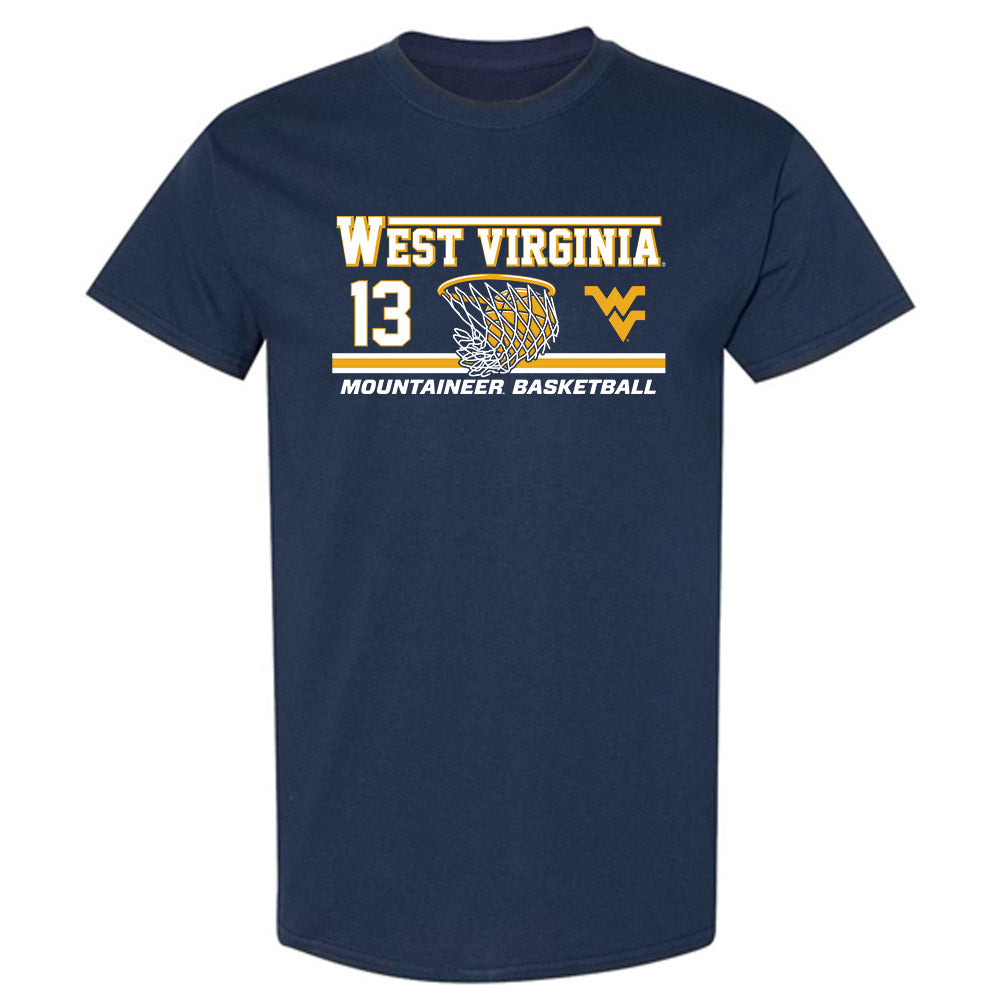 West Virginia - NCAA Men's Basketball : Chance Moore - Classic Fashion Shersey T-Shirt-0