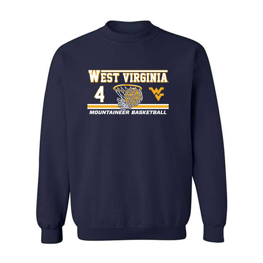 West Virginia - NCAA Men's Basketball : Jayden Forsythe - Classic Fashion Shersey Crewneck Sweatshirt-0