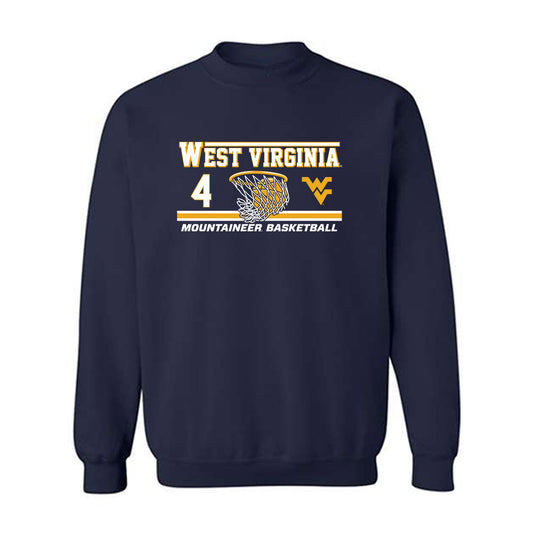 West Virginia - NCAA Men's Basketball : Jayden Forsythe - Classic Fashion Shersey Crewneck Sweatshirt-0
