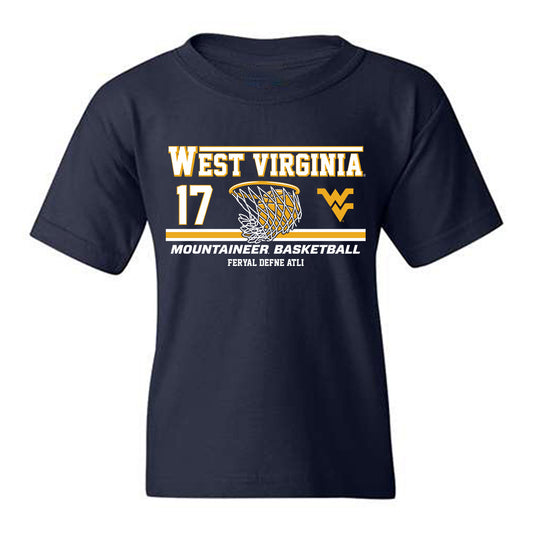 West Virginia - NCAA Women's Basketball : Feryal Defne Atli - Classic Fashion Shersey Youth T-Shirt-0