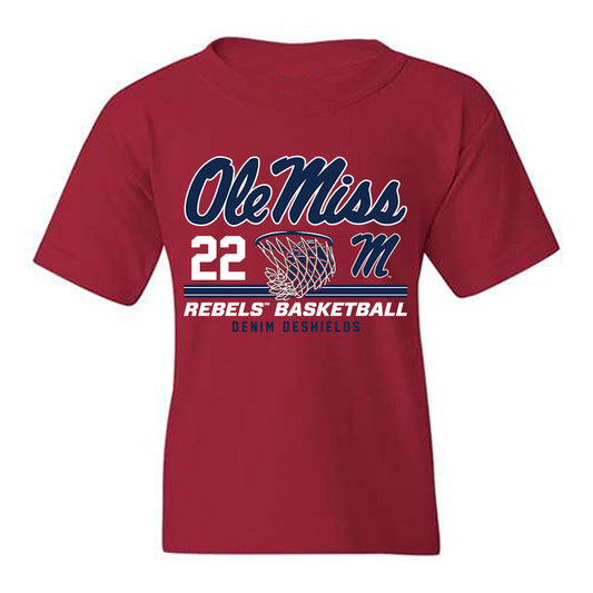 Ole Miss - NCAA Women's Basketball : Denim DeShields - Classic Fashion Shersey Youth T-Shirt-0