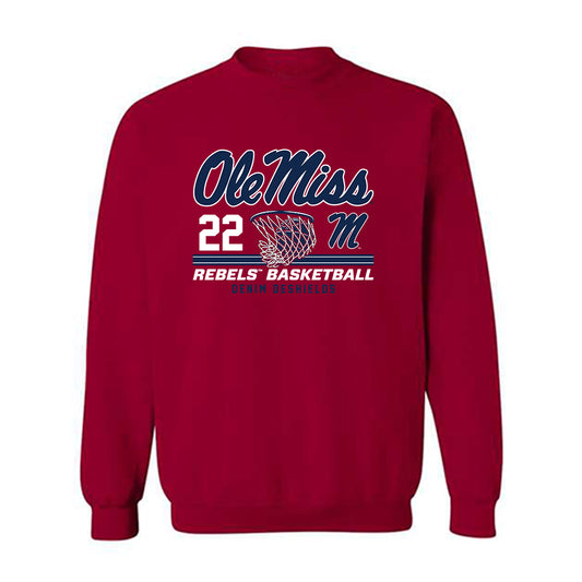 Ole Miss - NCAA Women's Basketball : Denim DeShields - Classic Fashion Shersey Crewneck Sweatshirt-0