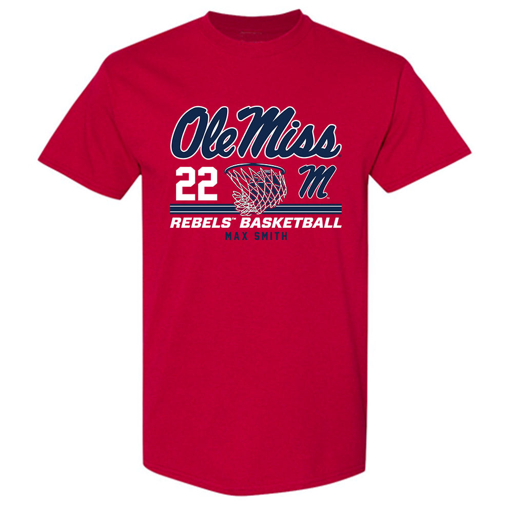 Ole Miss - NCAA Men's Basketball : Max Smith - Classic Fashion Shersey T-Shirt-0