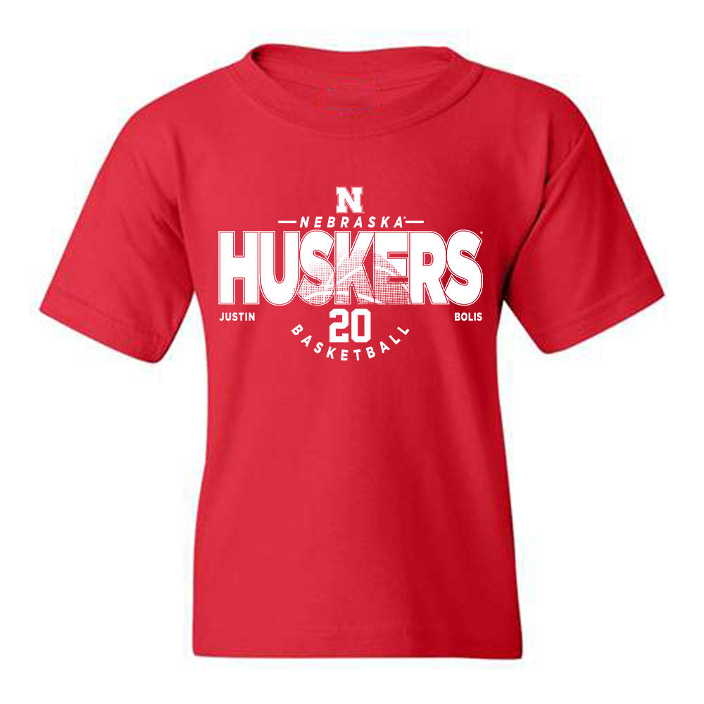 Nebraska - NCAA Men's Basketball : Justin Bolis - Classic Fashion Shersey Youth T-Shirt